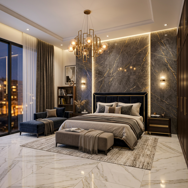 Premium bedroom interior